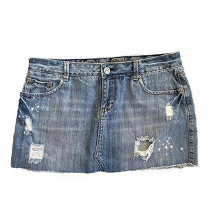 2000s Jean mini skirt size 7/8